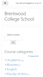 Mobile Screenshot of moodle.brentwood.bc.ca